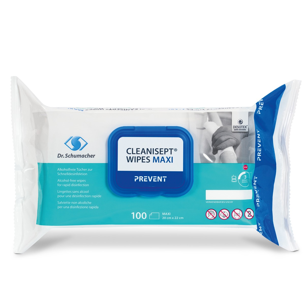 CLEANISEPT® WIPES MAXI - 100 Tücher